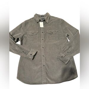 J CREW Corduroy Button Up M NWT